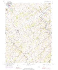 Seven Valleys Pennsylvania Historical topographic map, 1:24000 scale, 7.5 X 7.5 Minute, Year 1953