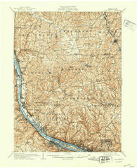 Sewickley Pennsylvania Historical topographic map, 1:62500 scale, 15 X 15 Minute, Year 1908