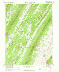 Shade Gap Pennsylvania Historical topographic map, 1:24000 scale, 7.5 X 7.5 Minute, Year 1966
