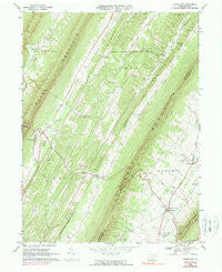 Shade Gap Pennsylvania Historical topographic map, 1:24000 scale, 7.5 X 7.5 Minute, Year 1966
