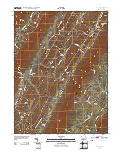 Shade Gap Pennsylvania Historical topographic map, 1:24000 scale, 7.5 X 7.5 Minute, Year 2010