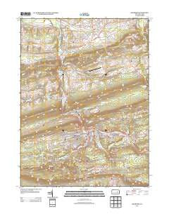 Shamokin Pennsylvania Historical topographic map, 1:24000 scale, 7.5 X 7.5 Minute, Year 2013