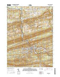 Shamokin Pennsylvania Current topographic map, 1:24000 scale, 7.5 X 7.5 Minute, Year 2016