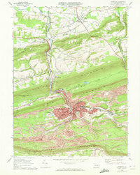 Shamokin Pennsylvania Historical topographic map, 1:24000 scale, 7.5 X 7.5 Minute, Year 1969