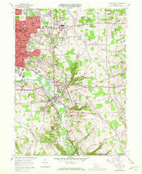 Sharon East Pennsylvania Historical topographic map, 1:24000 scale, 7.5 X 7.5 Minute, Year 1958