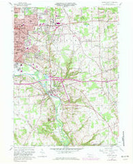 Sharon East Pennsylvania Historical topographic map, 1:24000 scale, 7.5 X 7.5 Minute, Year 1958