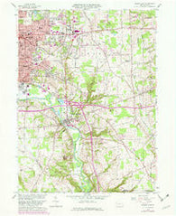 Sharon East Pennsylvania Historical topographic map, 1:24000 scale, 7.5 X 7.5 Minute, Year 1958