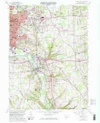 Sharon East Pennsylvania Historical topographic map, 1:24000 scale, 7.5 X 7.5 Minute, Year 1958