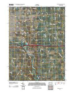 Sharon East Pennsylvania Historical topographic map, 1:24000 scale, 7.5 X 7.5 Minute, Year 2010