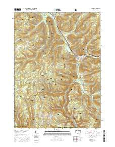 Sheffield Pennsylvania Current topographic map, 1:24000 scale, 7.5 X 7.5 Minute, Year 2016