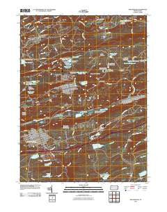 Shenandoah Pennsylvania Historical topographic map, 1:24000 scale, 7.5 X 7.5 Minute, Year 2010