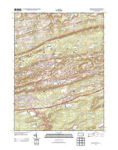 Shenandoah Pennsylvania Historical topographic map, 1:24000 scale, 7.5 X 7.5 Minute, Year 2013