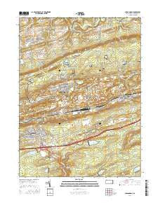 Shenandoah Pennsylvania Current topographic map, 1:24000 scale, 7.5 X 7.5 Minute, Year 2016