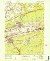 Shenandoah Pennsylvania Historical topographic map, 1:24000 scale, 7.5 X 7.5 Minute, Year 1950