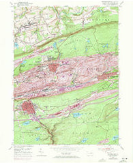 Shenandoah Pennsylvania Historical topographic map, 1:24000 scale, 7.5 X 7.5 Minute, Year 1955