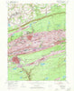 Shenandoah Pennsylvania Historical topographic map, 1:24000 scale, 7.5 X 7.5 Minute, Year 1955