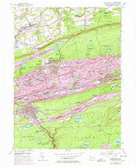 Shenandoah Pennsylvania Historical topographic map, 1:24000 scale, 7.5 X 7.5 Minute, Year 1955