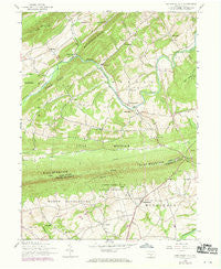 Shermans Dale Pennsylvania Historical topographic map, 1:24000 scale, 7.5 X 7.5 Minute, Year 1952