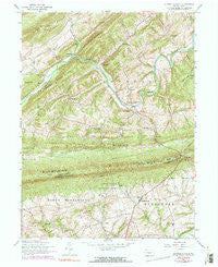Shermans Dale Pennsylvania Historical topographic map, 1:24000 scale, 7.5 X 7.5 Minute, Year 1952