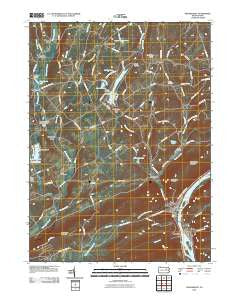 Shickshinny Pennsylvania Historical topographic map, 1:24000 scale, 7.5 X 7.5 Minute, Year 2010