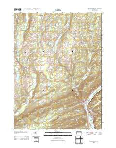 Shickshinny Pennsylvania Historical topographic map, 1:24000 scale, 7.5 X 7.5 Minute, Year 2013