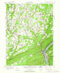 Shickshinny Pennsylvania Historical topographic map, 1:24000 scale, 7.5 X 7.5 Minute, Year 1954