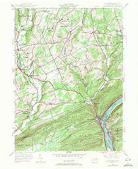 Shickshinny Pennsylvania Historical topographic map, 1:24000 scale, 7.5 X 7.5 Minute, Year 1954