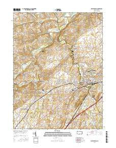 Shippensburg Pennsylvania Current topographic map, 1:24000 scale, 7.5 X 7.5 Minute, Year 2016