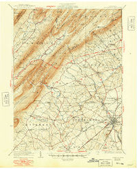 Shippensburg Pennsylvania Historical topographic map, 1:62500 scale, 15 X 15 Minute, Year 1923