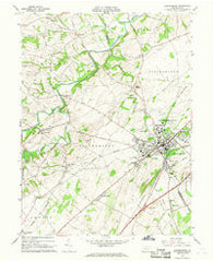 Shippensburg Pennsylvania Historical topographic map, 1:24000 scale, 7.5 X 7.5 Minute, Year 1966