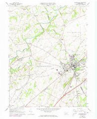 Shippensburg Pennsylvania Historical topographic map, 1:24000 scale, 7.5 X 7.5 Minute, Year 1966
