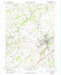 Shippensburg Pennsylvania Historical topographic map, 1:24000 scale, 7.5 X 7.5 Minute, Year 1966