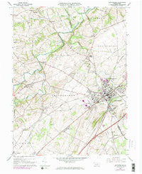 Shippensburg Pennsylvania Historical topographic map, 1:24000 scale, 7.5 X 7.5 Minute, Year 1966