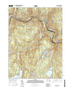 Shohola Pennsylvania Current topographic map, 1:24000 scale, 7.5 X 7.5 Minute, Year 2016