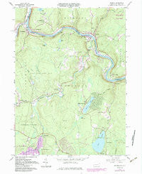 Shohola Pennsylvania Historical topographic map, 1:24000 scale, 7.5 X 7.5 Minute, Year 1965