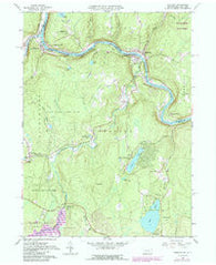 Shohola Pennsylvania Historical topographic map, 1:24000 scale, 7.5 X 7.5 Minute, Year 1965