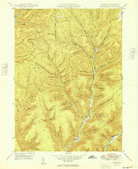 Short Run Pennsylvania Historical topographic map, 1:24000 scale, 7.5 X 7.5 Minute, Year 1949