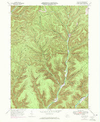 Short Run Pennsylvania Historical topographic map, 1:24000 scale, 7.5 X 7.5 Minute, Year 1947