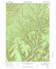 Short Run Pennsylvania Historical topographic map, 1:24000 scale, 7.5 X 7.5 Minute, Year 1971