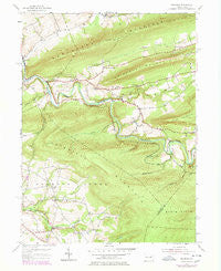 Shumans Pennsylvania Historical topographic map, 1:24000 scale, 7.5 X 7.5 Minute, Year 1955