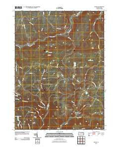 Shunk Pennsylvania Historical topographic map, 1:24000 scale, 7.5 X 7.5 Minute, Year 2010