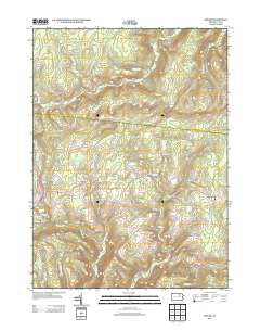 Shunk Pennsylvania Historical topographic map, 1:24000 scale, 7.5 X 7.5 Minute, Year 2013