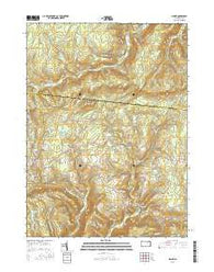 Shunk Pennsylvania Current topographic map, 1:24000 scale, 7.5 X 7.5 Minute, Year 2016