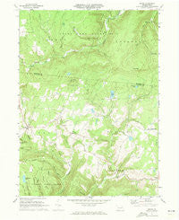 Shunk Pennsylvania Historical topographic map, 1:24000 scale, 7.5 X 7.5 Minute, Year 1970