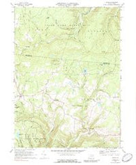 Shunk Pennsylvania Historical topographic map, 1:24000 scale, 7.5 X 7.5 Minute, Year 1970