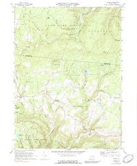 Shunk Pennsylvania Historical topographic map, 1:24000 scale, 7.5 X 7.5 Minute, Year 1970