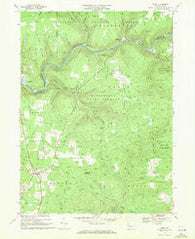 Sigel Pennsylvania Historical topographic map, 1:24000 scale, 7.5 X 7.5 Minute, Year 1967