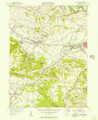 Sinking Spring Pennsylvania Historical topographic map, 1:24000 scale, 7.5 X 7.5 Minute, Year 1955