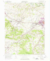 Sinking Spring Pennsylvania Historical topographic map, 1:24000 scale, 7.5 X 7.5 Minute, Year 1955