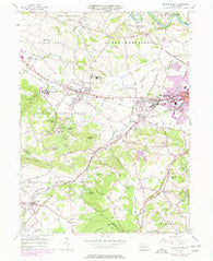 Sinking Spring Pennsylvania Historical topographic map, 1:24000 scale, 7.5 X 7.5 Minute, Year 1955